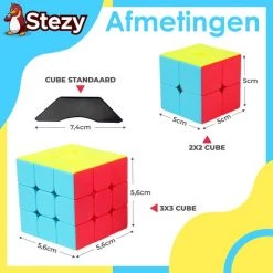 Stezy - Speed Cube Set - 3x3 En 2x2 - Rubiks Cube - Magic Cube - Breinbreker - Met Cube Standaard -Bolseeplgoed Verkoopwinkel 550x550 66