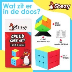 Stezy - Speed Cube Set - 3x3 En 2x2 - Rubiks Cube - Magic Cube - Breinbreker - Met Cube Standaard -Bolseeplgoed Verkoopwinkel 550x550 69