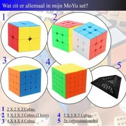 Puzzelkubus – 2x2, 3x3, 4x4, 5x5 - Extra 3x3 Puzzelkubus - Rubiks Cube - MoYu Speed Cube - Gratis 5x Cubestands - Complete Set 12 Puzzelkubus – 2x2, 3x3, 4x4, 5x5 - Extra 3x3 Puzzelkubus - Rubiks Cube - MoYu Speed Cube - Gratis 5x Cubestands - Complete Set -Bolseeplgoed Verkoopwinkel 550x550 73