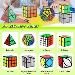 Qiyi Speed Cube - Speed Cube Set 8 Stuks - Speed Cube Giftset - Magic Cube - Kubus Puzzel - Breinbrekers - Voor Kinderen En Volwassenen 13 Qiyi Speed Cube - Speed Cube Set 8 Stuks - Speed Cube Giftset - Magic Cube - Kubus Puzzel - Breinbrekers - Voor Kinderen En Volwassenen -Bolseeplgoed Verkoopwinkel 550x550 84
