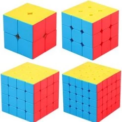 Merkloos Rubiks Cube - 2x2, 3x3, 4x4, 5x5 - Speed Cube - Set 4 In 1 - Brein Breker - SpeedCube Giftset -Bolseeplgoed Verkoopwinkel 550x564