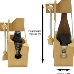 Bubble Up Wijnpuzzel - Bier Of Wijnfles Puzzel - Houten Flessenpuzzel | Wijn Accessoires - Cadeau Of Relatiegeschenk -Bolseeplgoed Verkoopwinkel 550x567