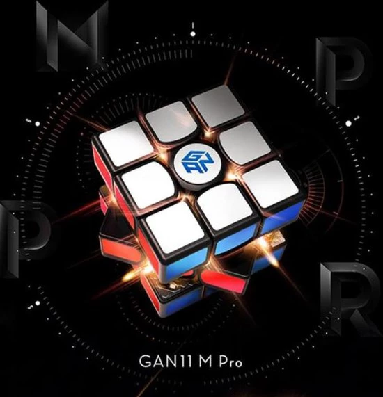 Gan 11 M Pro 3x3 - FROSTED STICKERLESS BLACK 11 Gan 11 M Pro 3x3 - FROSTED STICKERLESS BLACK - Afbeelding 9