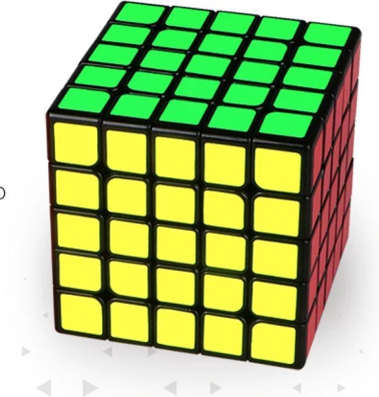 QiYi MoFangGe QiYi WuShuang 5x5 - Zwart 3 QiYi MoFangGe QiYi WuShuang 5x5 - Zwart