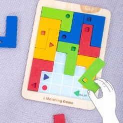 Boby Denkspel Met 30 Opdrachten - Montessori Speelgoed Tangram Vormen Puzzel - Houten Speelgoed Tetris Spel - Educatief Puzzel Voor Ruimtelijk Inzicht -Bolseeplgoed Verkoopwinkel 550x576 4
