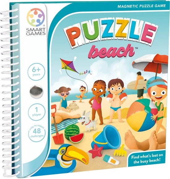 SmartGames - Puzzle Beach - Magnetische Breinbreker - 48 Uitdagingen 3 SmartGames - Puzzle Beach - Magnetische Breinbreker - 48 Uitdagingen