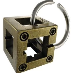 Hanayama Huzzle Breinbreker Cast Box 11,8 Cm Staal Brons -Bolseeplgoed Verkoopwinkel 550x594 6