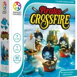 SmartGames - Pirates Crossfire - Breinbreker - 80 Puzzelopdrachten