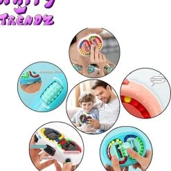 2 Stuks - Happy Trendz® - Fidget Bean Puzzle 2in1 + Infinity Cube Blauw | Speelgoed | Rage | Puzzel Blauw | Stress Bal | Friemel Puzzel Bal | Nieuw Model Fidget | Fidget Infinity Cube -Bolseeplgoed Verkoopwinkel 550x604 2