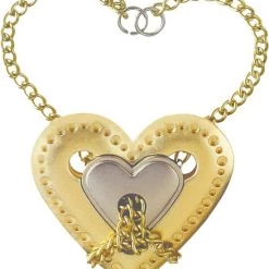 Huzzle Breinbreker Cast Heart 11,8 Cm Staal Zilver/goud -Bolseeplgoed Verkoopwinkel 550x635 2