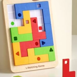 Boby Denkspel Met 30 Opdrachten - Montessori Speelgoed Tangram Vormen Puzzel - Houten Speelgoed Tetris Spel - Educatief Puzzel Voor Ruimtelijk Inzicht -Bolseeplgoed Verkoopwinkel 550x637 4