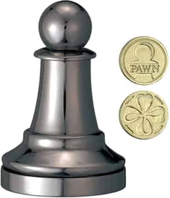 Cast Schaakpuzzel Chess Pawn 5,8 Cm Staal Zwart 3 Cast Schaakpuzzel Chess Pawn 5,8 Cm Staal Zwart