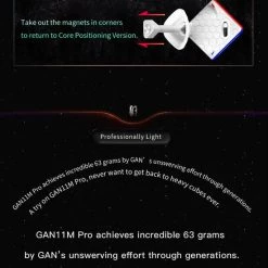 Gan 11 M Pro 3x3 - ZWART -Bolseeplgoed Verkoopwinkel 550x655 4