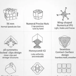 GAN 356 R S Professionele Speed Cube - 3x3 - Magic Puzzle - Puzzel Kubus -Bolseeplgoed Verkoopwinkel 550x656