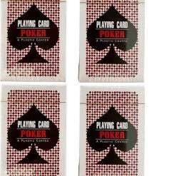 ESTARK Luxe Speelkaarten - 4 Sets - Plastic Coating - Poker Kaarten - Kaartspel - Spelkaarten - Spel Kaart - 4 X 56 - Gezelschapsspel - Spelen - Playing Cards - Cijfer In Alle 4 De Hoeken - 4 STUKS -Bolseeplgoed Verkoopwinkel 550x658 3