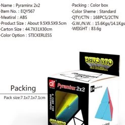 Qiyi Pyraminx 2x2 -Bolseeplgoed Verkoopwinkel 550x673 6