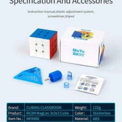 MoYu RS3 M Maglev Speed Cube Magnetisch - Stickerless - Draai Kubus Puzzel - Magic Cube -Bolseeplgoed Verkoopwinkel 550x694