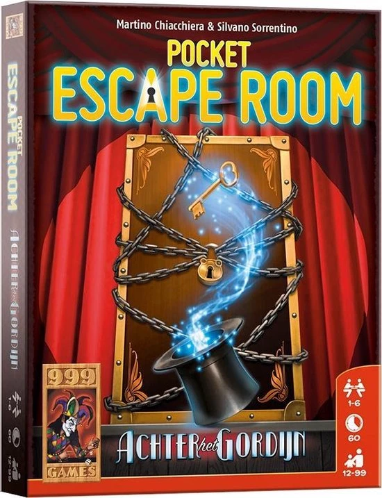 999 Games Pocket Escape Room: Achter Het Gordijn Breinbreker 3 999 Games Pocket Escape Room: Achter Het Gordijn Breinbreker