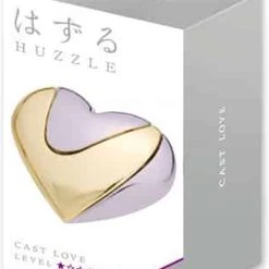 Hanayama Huzzle Breinbreker Hart Level 1 Zink Goud/zilver 2-delig -Bolseeplgoed Verkoopwinkel 550x737