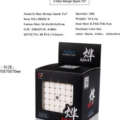 Qiyi X-man Spark 7x7 -Bolseeplgoed Verkoopwinkel 550x765 17