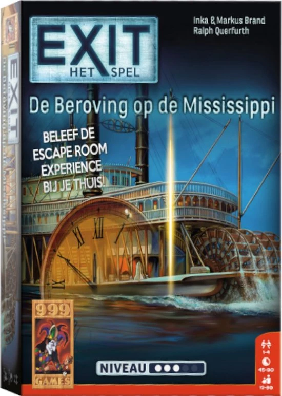 999 Games EXIT - De Beroving Op De Mississippi Breinbreker 6 999 Games EXIT - De Beroving Op De Mississippi Breinbreker - Afbeelding 4