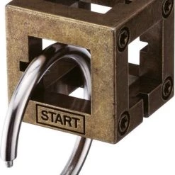 Hanayama Huzzle Breinbreker Cast Box 11,8 Cm Staal Brons -Bolseeplgoed Verkoopwinkel 550x781 2