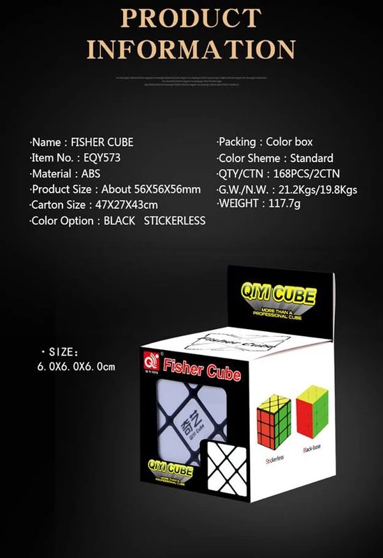 Qiyi Fisher 3x3 Stickerless 25 Qiyi Fisher 3x3 Stickerless - Afbeelding 23